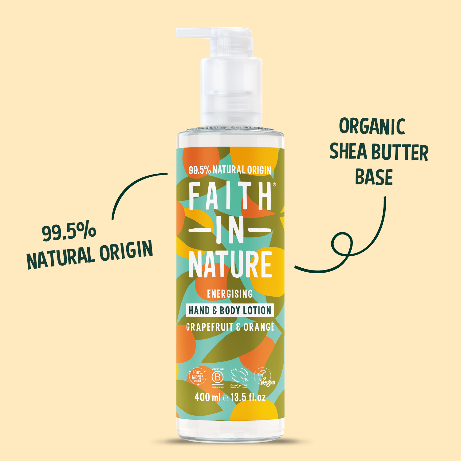 Grapefruit & Orange Hand and Body Lotion - 400ml