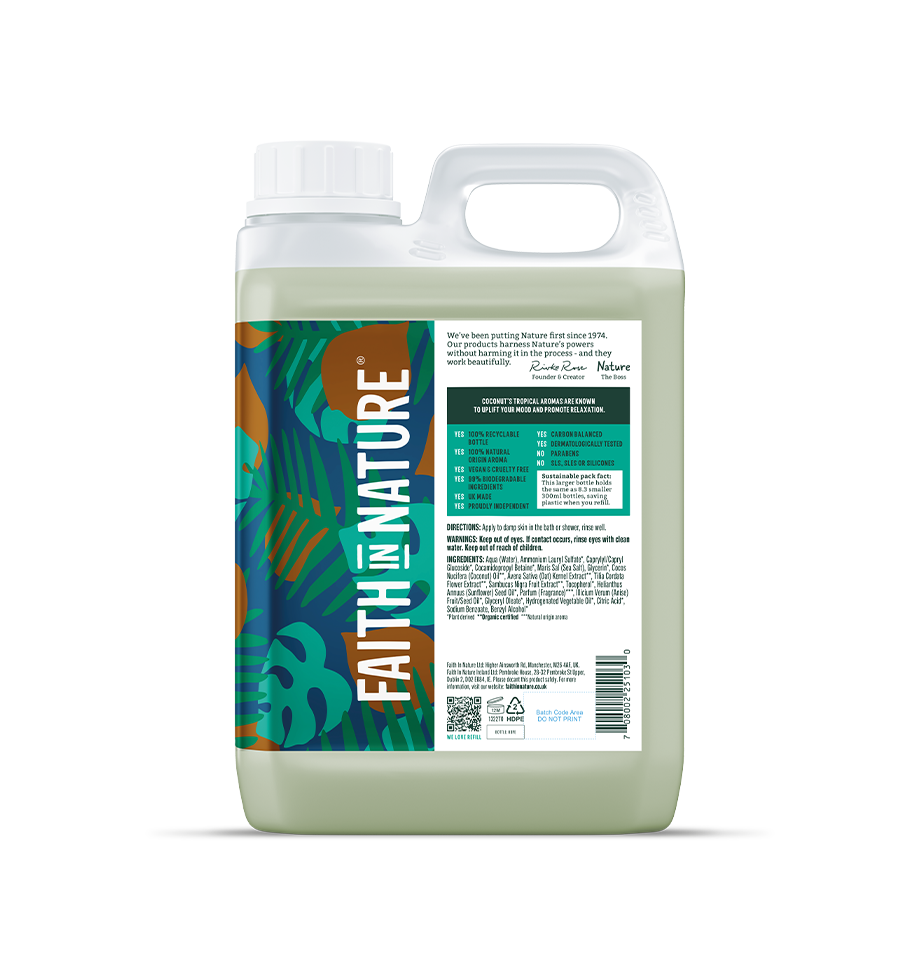 Faith In Nature Organic Coconut Shower Gel Refill
