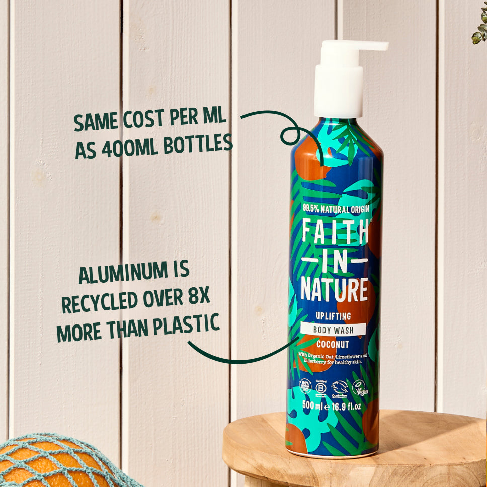 Faith In Nature Aluminium Coconut Body Wash