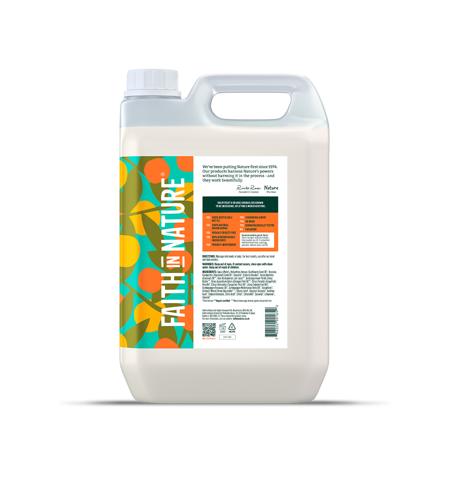 Faith In Nature 5L Refill Grapefruit & Orange Boy Lotion
