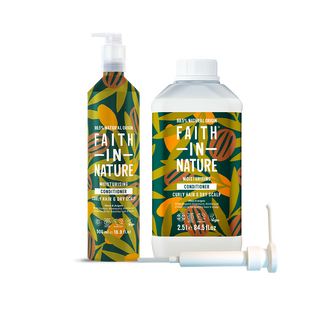 Faith In Nature Shea & Argan Aluminium Refill Conditioner Bundle - for curly hair