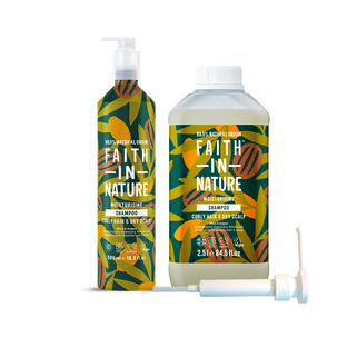 Faith In Nature Shea & Argan Curly Hair Shampoo Aluminium Refill Set