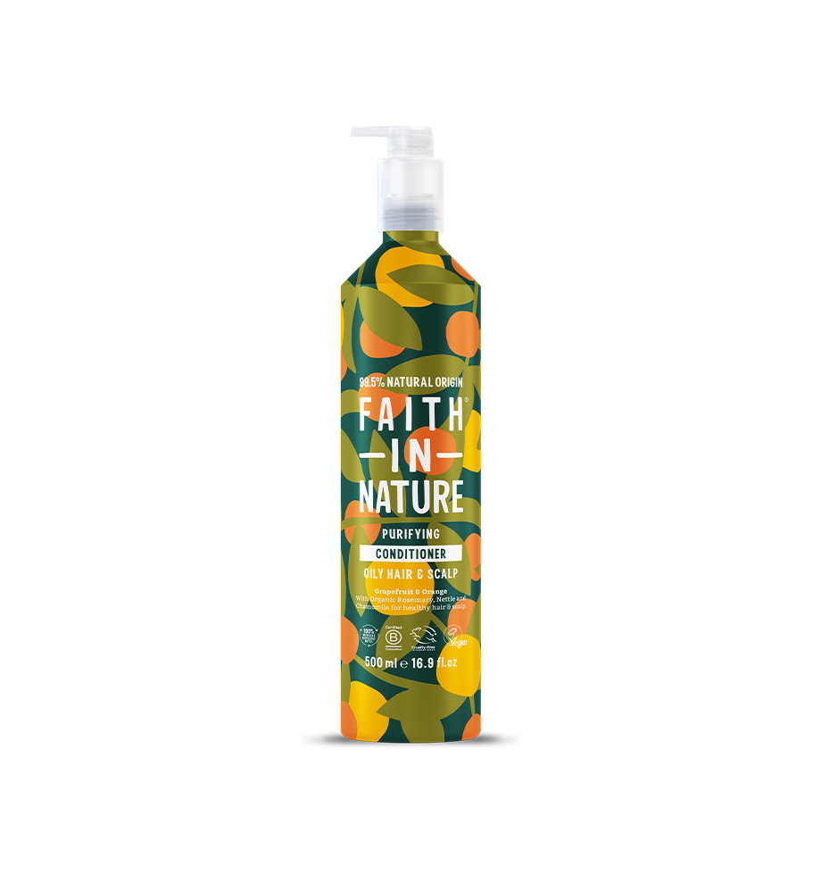 Faith In Nature 500ml aluminium Grapefruit & Orange conditioner for oily hair