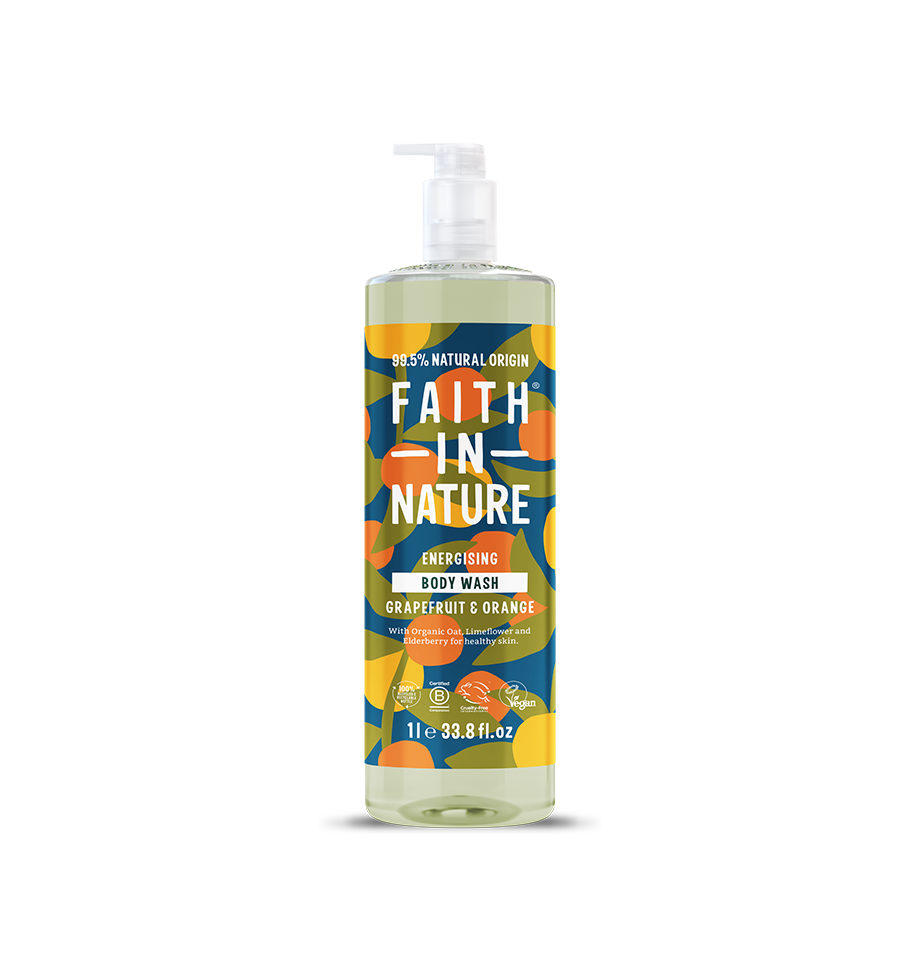 Faith In Nature 1L Grapefruit & Orange Shower Gel
