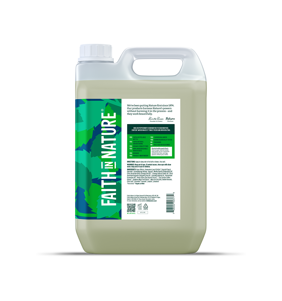 Mint Natural Shower Gel 5L Refill