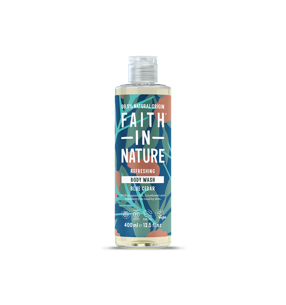 Faith In Nature Blue Cedar Natural Shower Gel