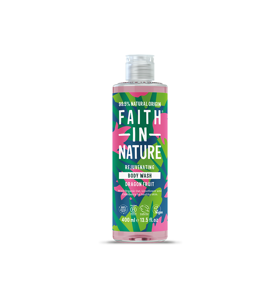 Faith In Nature Rejuvenating Dragon Fruit Natural Shower Gel in 400ml