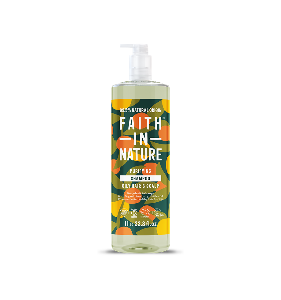 Faith In Nature Natural Grapefruit & Orange Shampoo 1L Family Pack