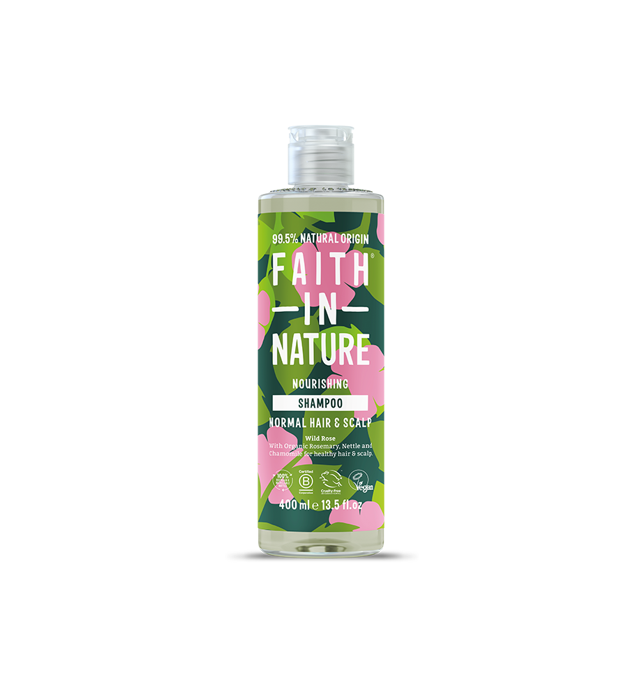 Faith In Nature Natural Wild Rose Shampoo for Normal Hair & Scalp