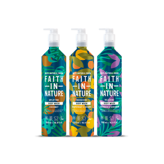 Aluminium body wash trio