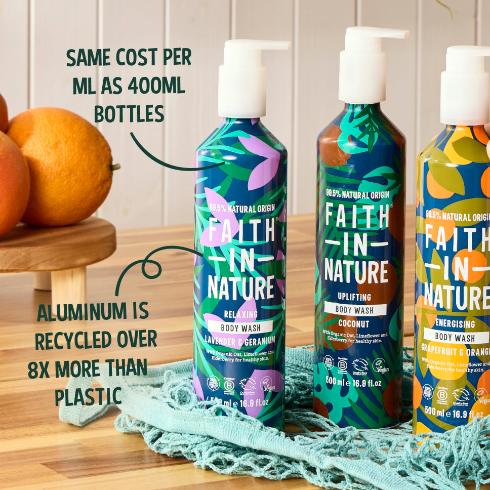 Sustainable lavender body wash