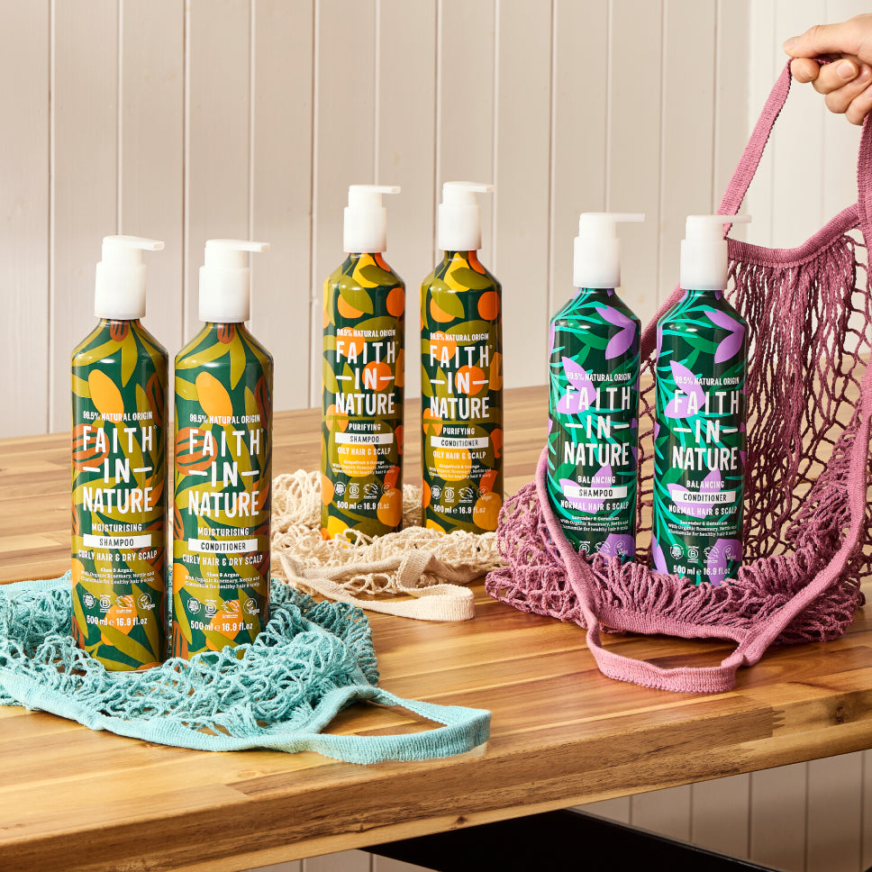 Sustainable oily hair shampoo & conditioner set 500ml aluminium