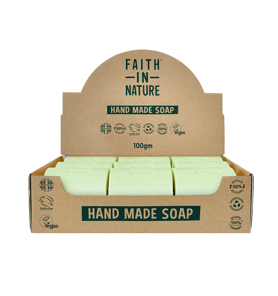 Box of 18 Unwrapped Natural Aloe Vera Soaps - Faith In Nature