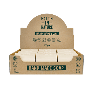 Box of 18 Unwrapped Natural Coconut Soaps - Faith In Nature