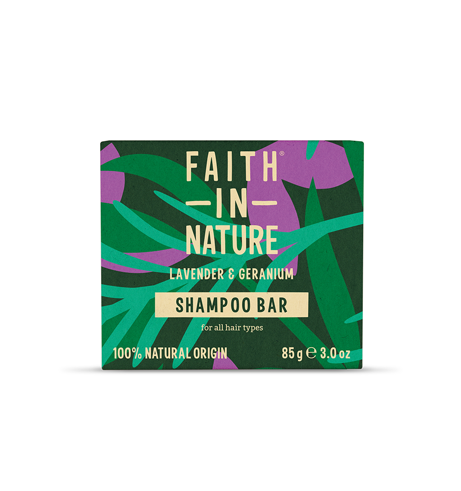 Lavender & Geranium Shampoo Bar - Natural Shampoo - Faith In Nature