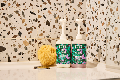 2.5L natural shampoo, conditioner and body wash