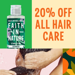 20% off haircare