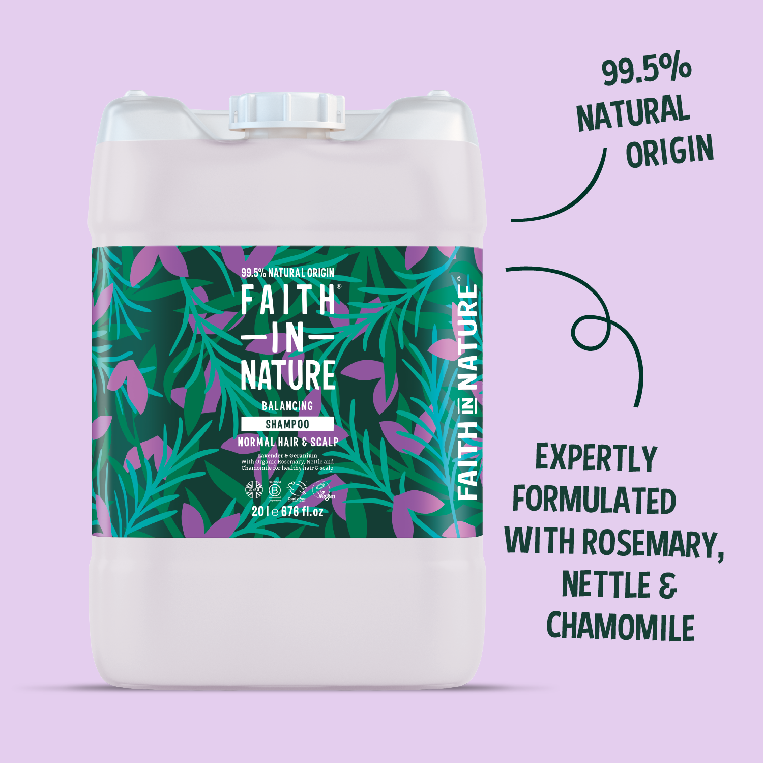 Lavender & Geranium shampoo - 20L