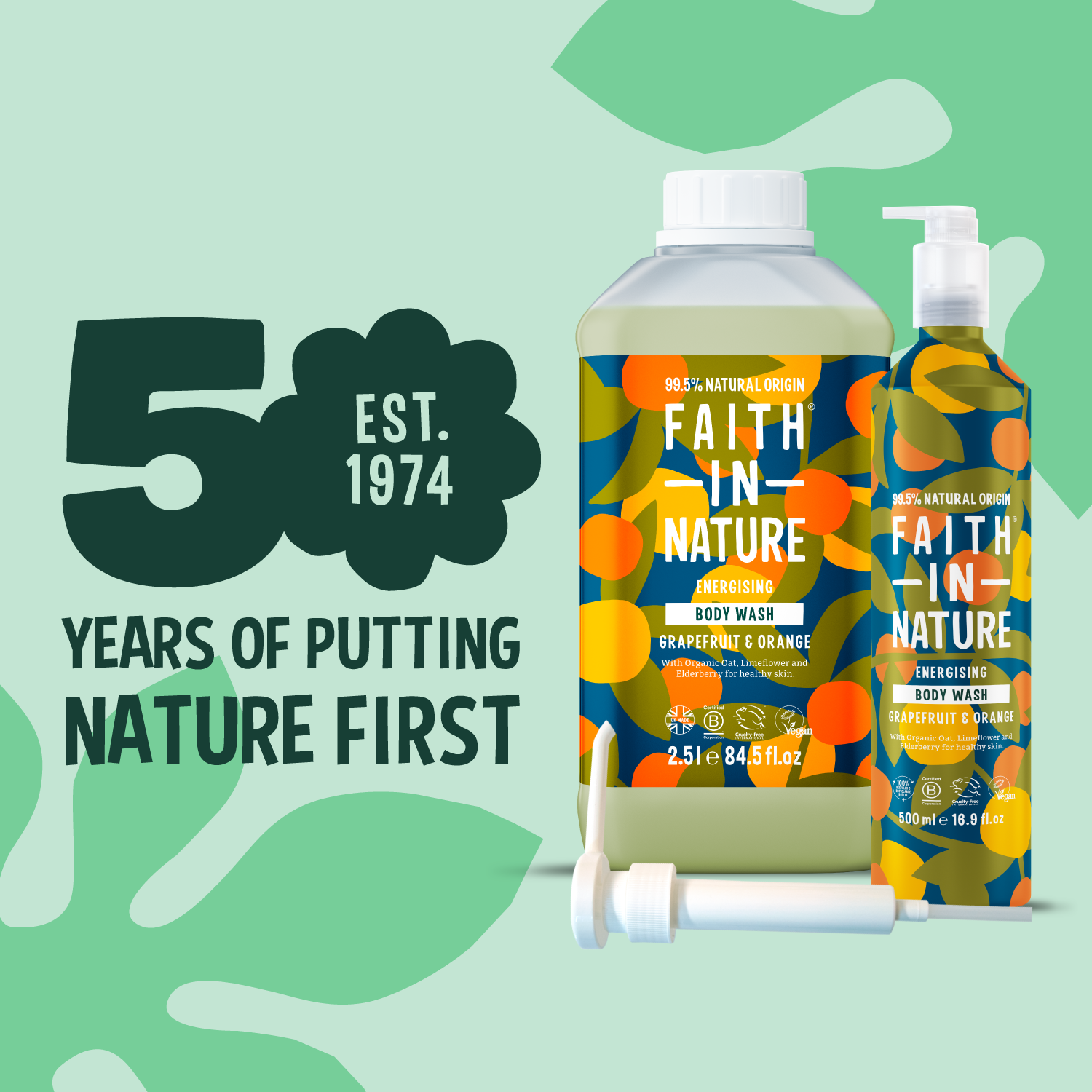 Grapefruit & Orange Body Wash - Aluminium Refill Set