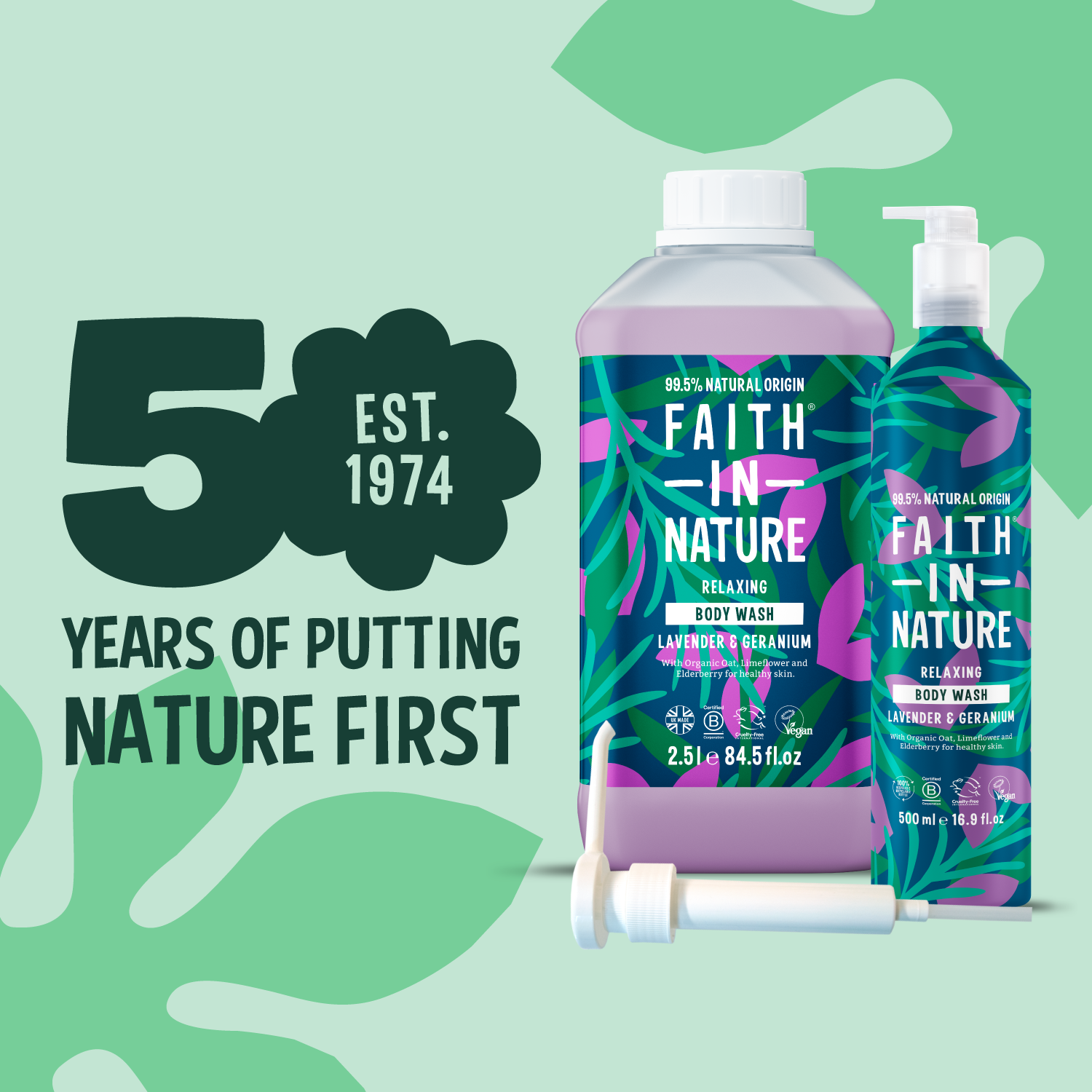 Lavender & Geranium Body Wash - Aluminium Refill Set