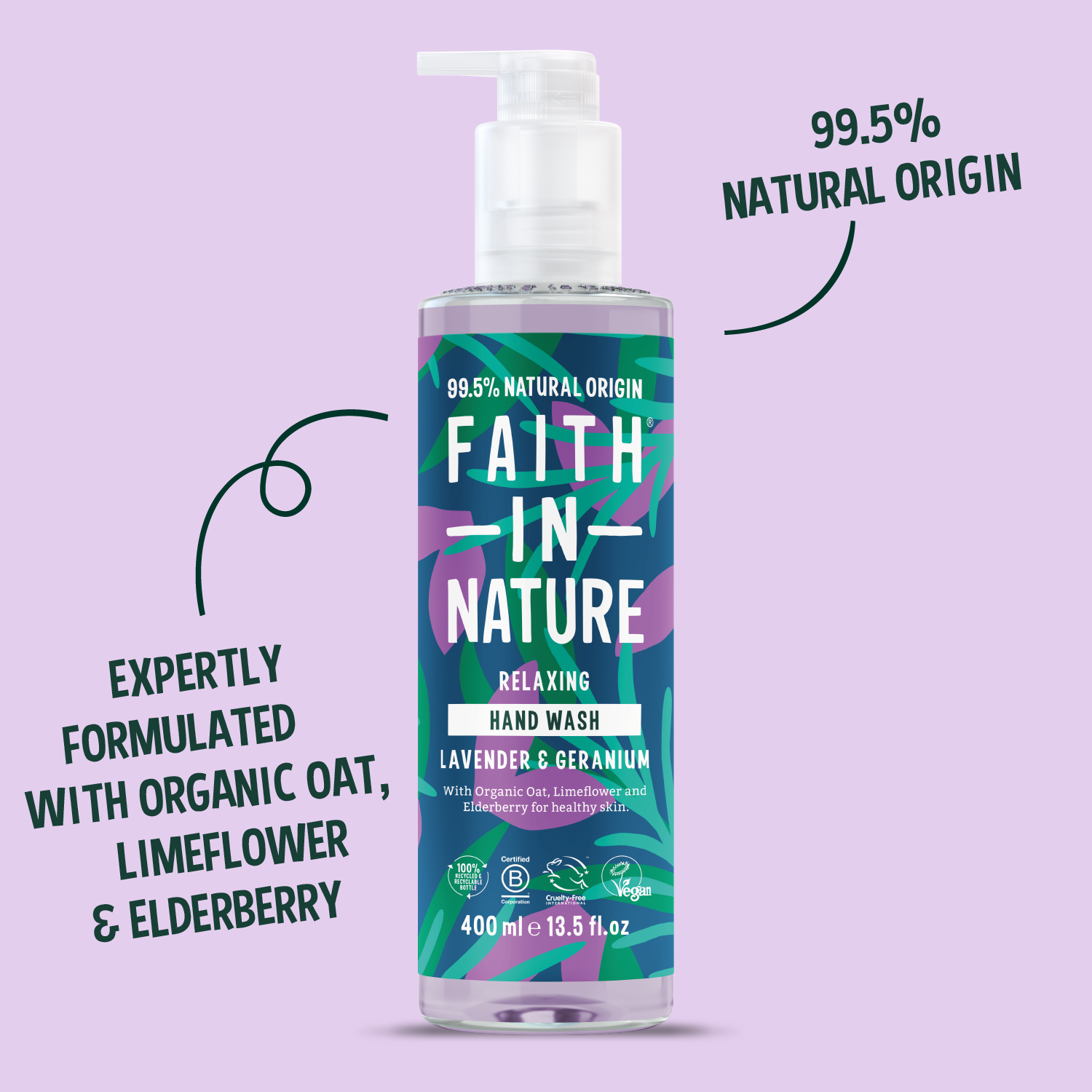 Lavender & Geranium Hand Wash - 400ml