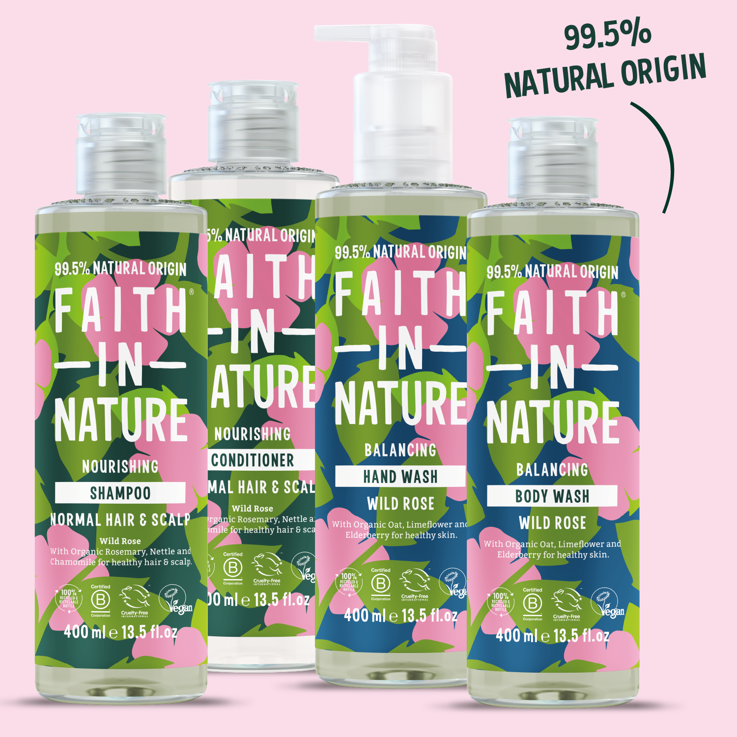 Wild Rose hair & body care bundle