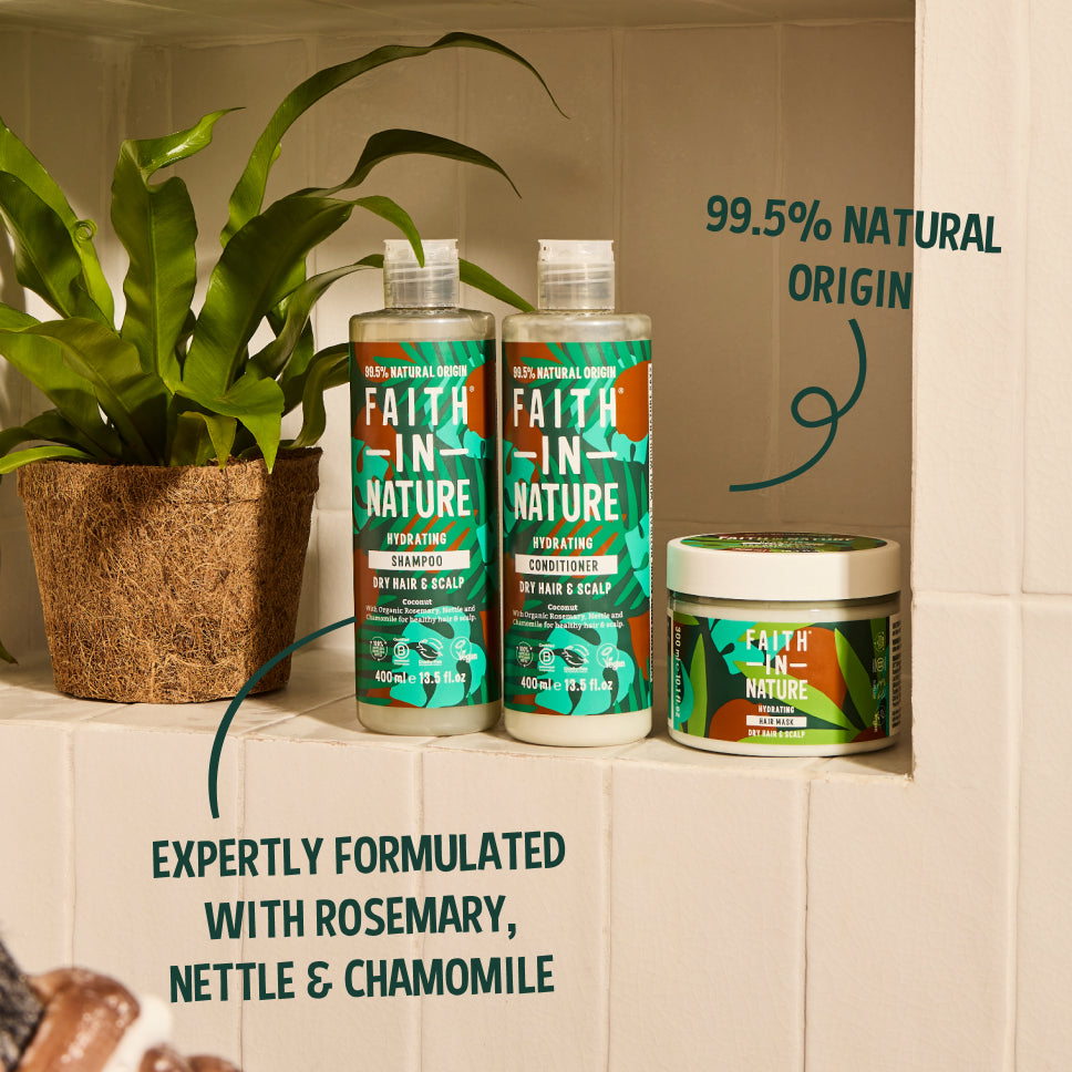 Coconut dry hair care bundle
