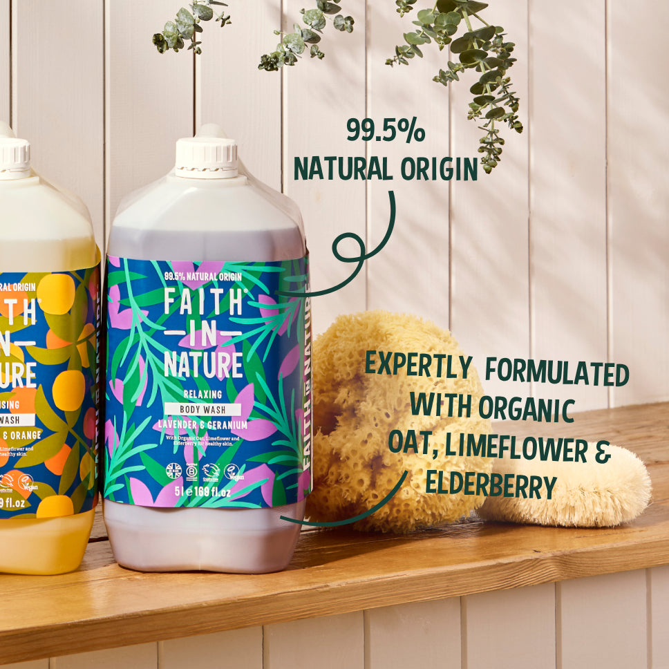Lavender & Geranium body wash - 5L