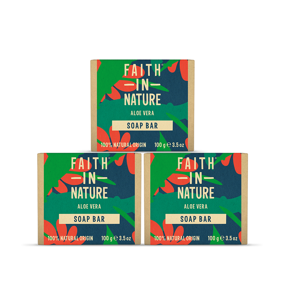 3 x Aloe Vera Soap - Natural, Vegan, Plastic-Free Skincare Set