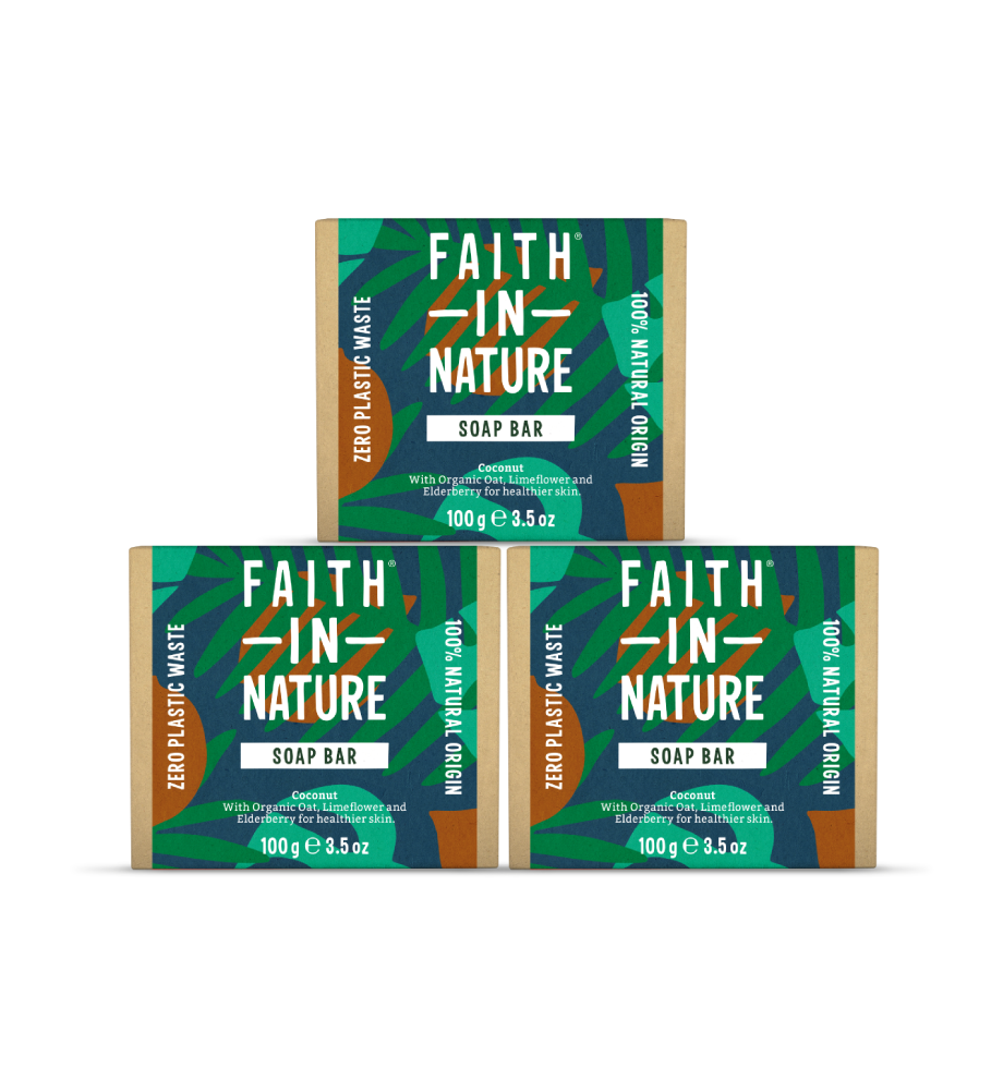 3 x Coconut soap bars