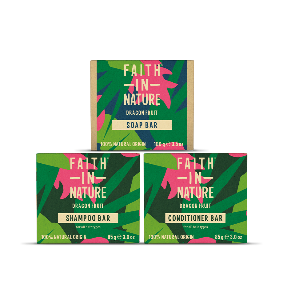 Dragon Fruit plastic free Hair & Body Bundle
