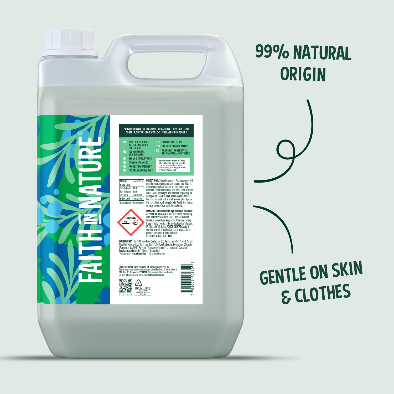 Aloe Vera & Rosemary laundry liquid - 5L