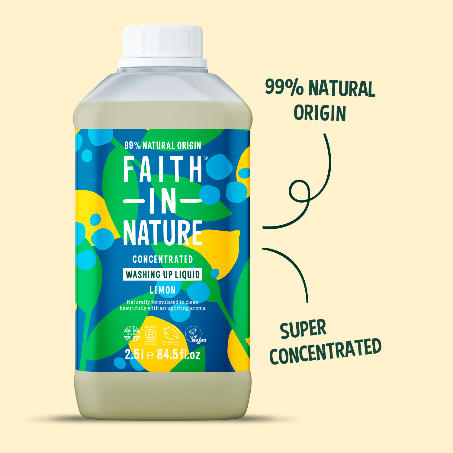 Lemon washing up liquid - 2.5L