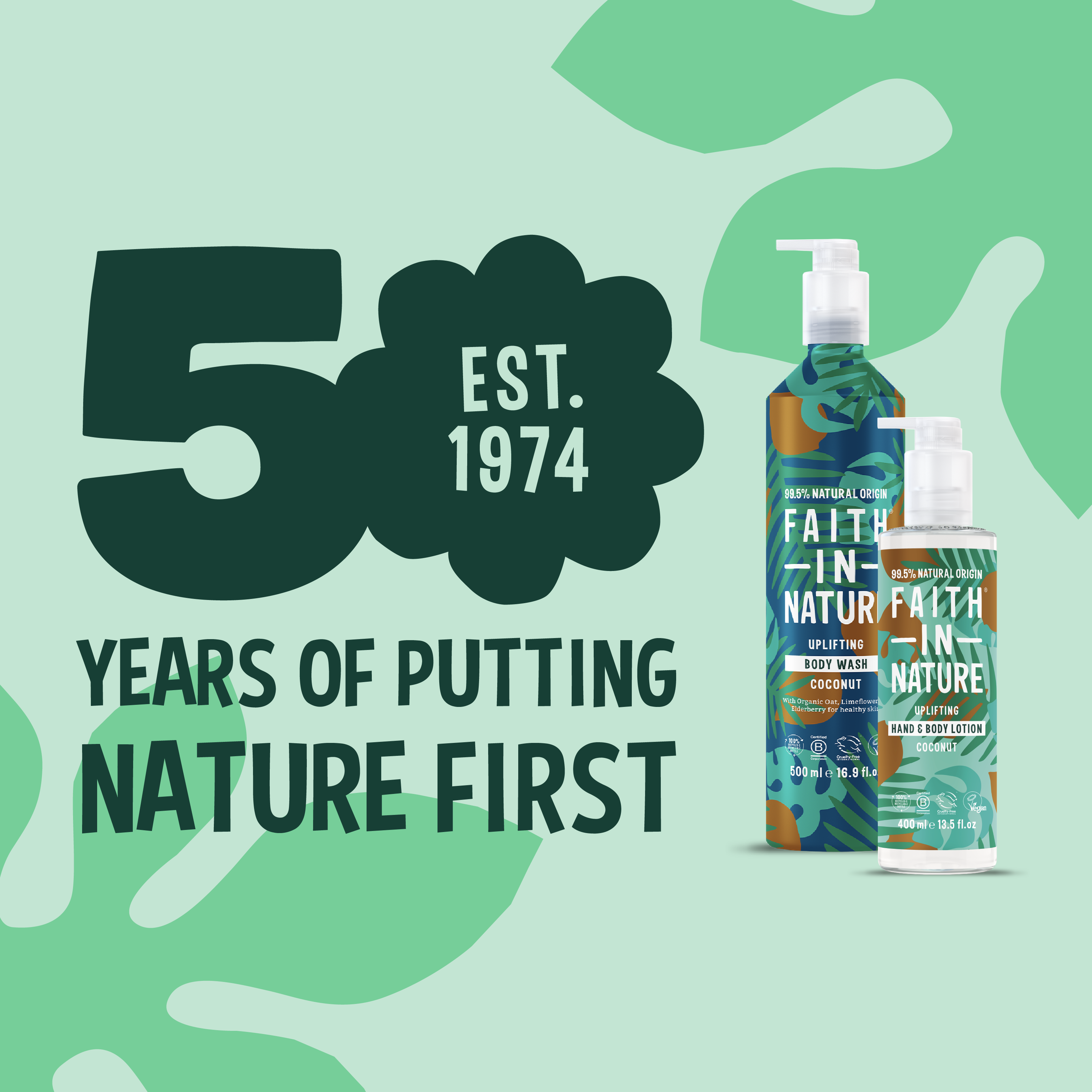 Coconut Aluminium Body Wash & Lotion Set