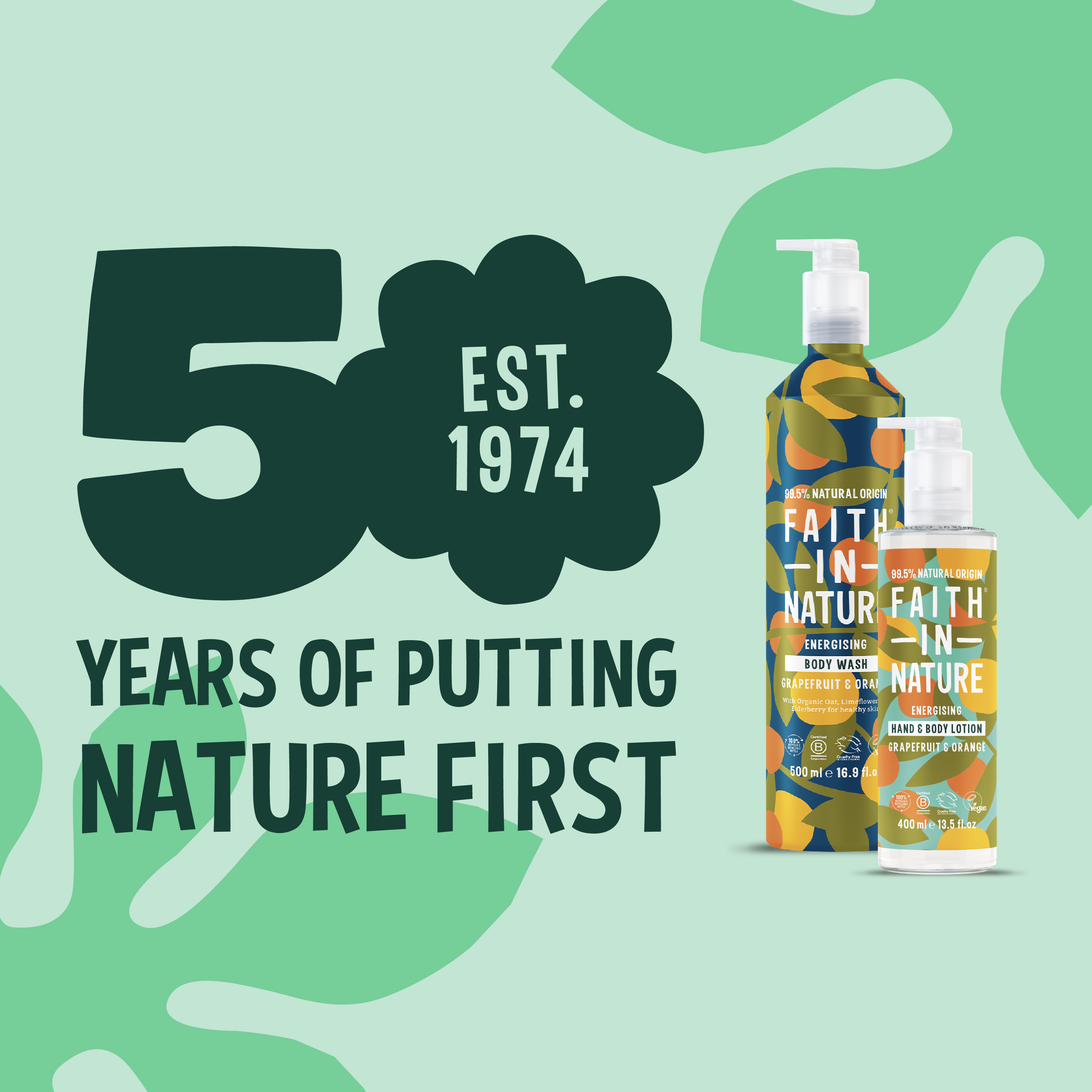 Grapefruit & Orange Aluminium Body Wash & Lotion Set