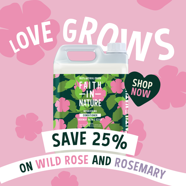 25% off wild rose & rosemary