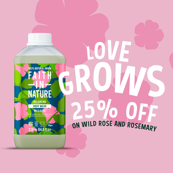 25% off wild rose & rosemary