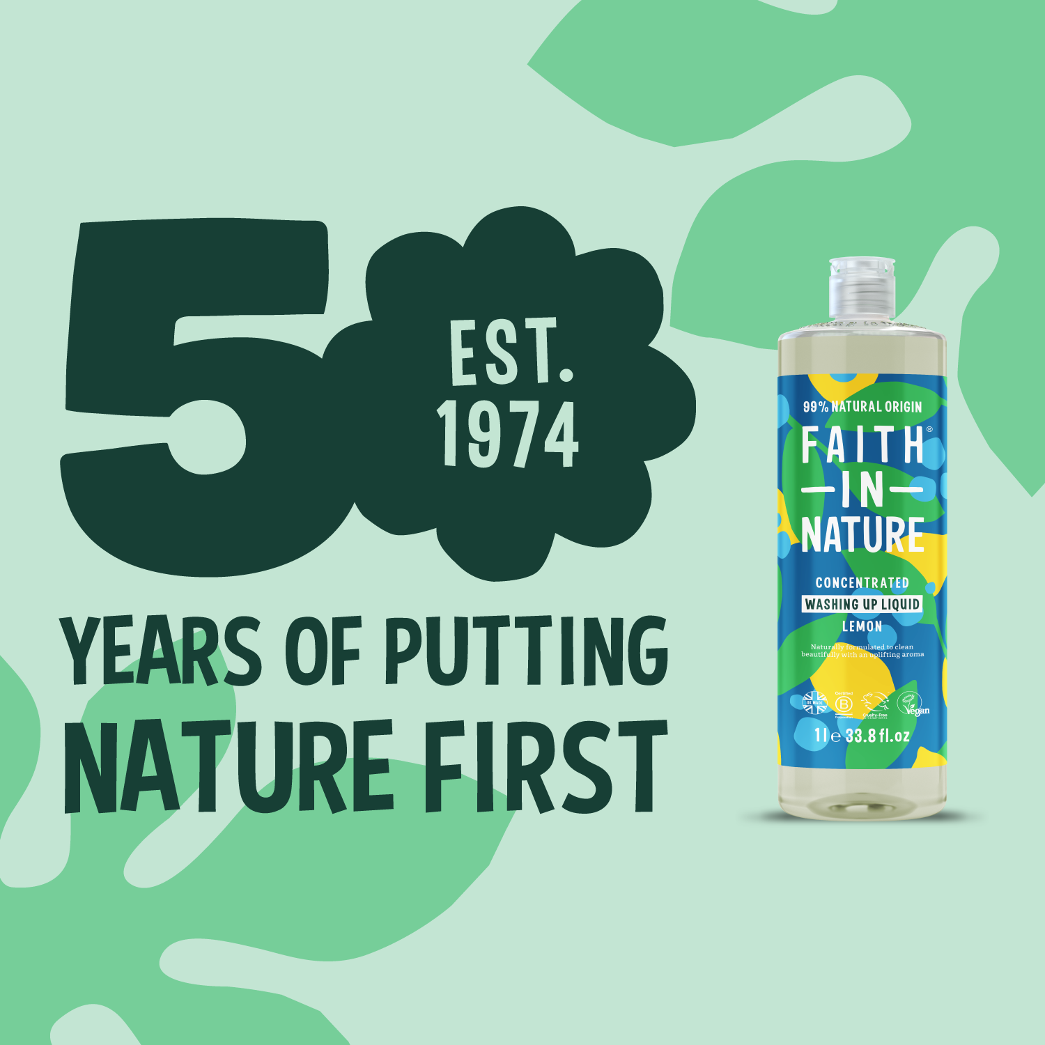 Lemon washing up liquid - 1L