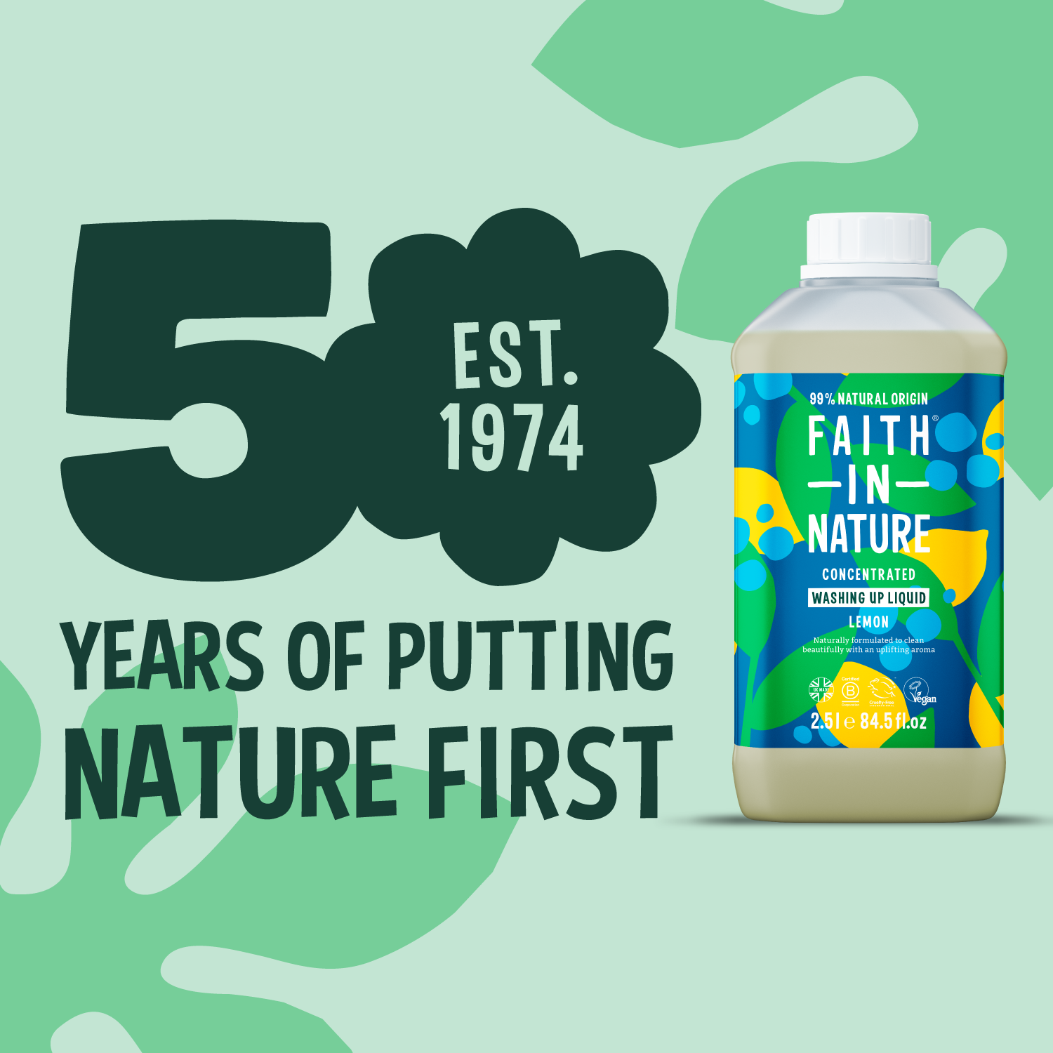 Lemon washing up liquid - 2.5L