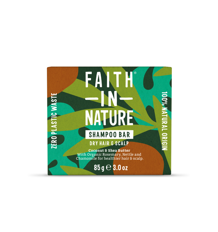 Natural coconut & shea shampoo bar - Faith In Nature - plastic free, zero waste