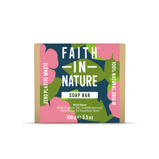 Natural wild rose soap bar - Faith In Nature - plastic free, zero waste