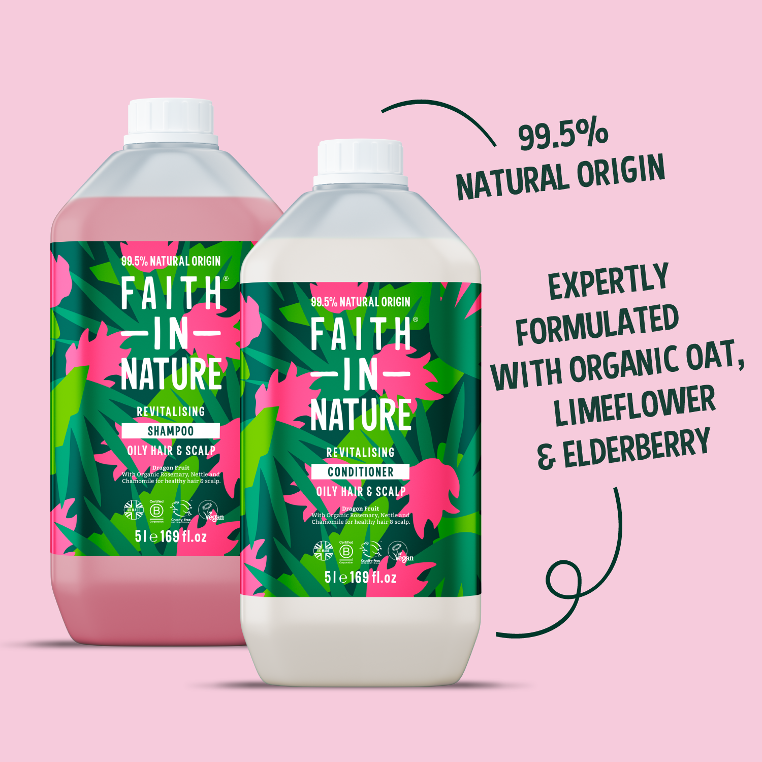 Dragon Fruit shampoo & conditioner set - 5L