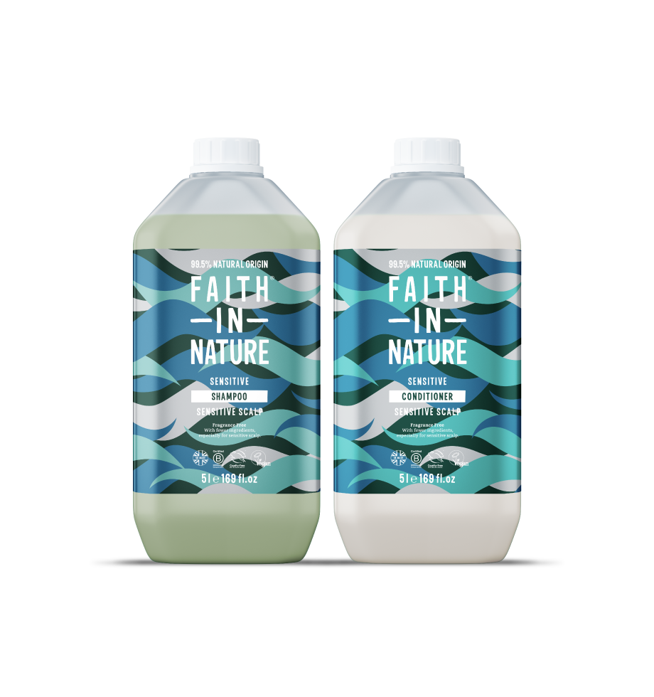 Fragrance Free shampoo & conditioner set - 5L