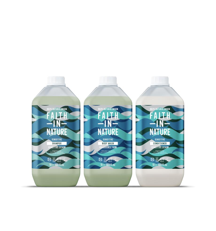 Sensitive skin & hair care bundle - 5L