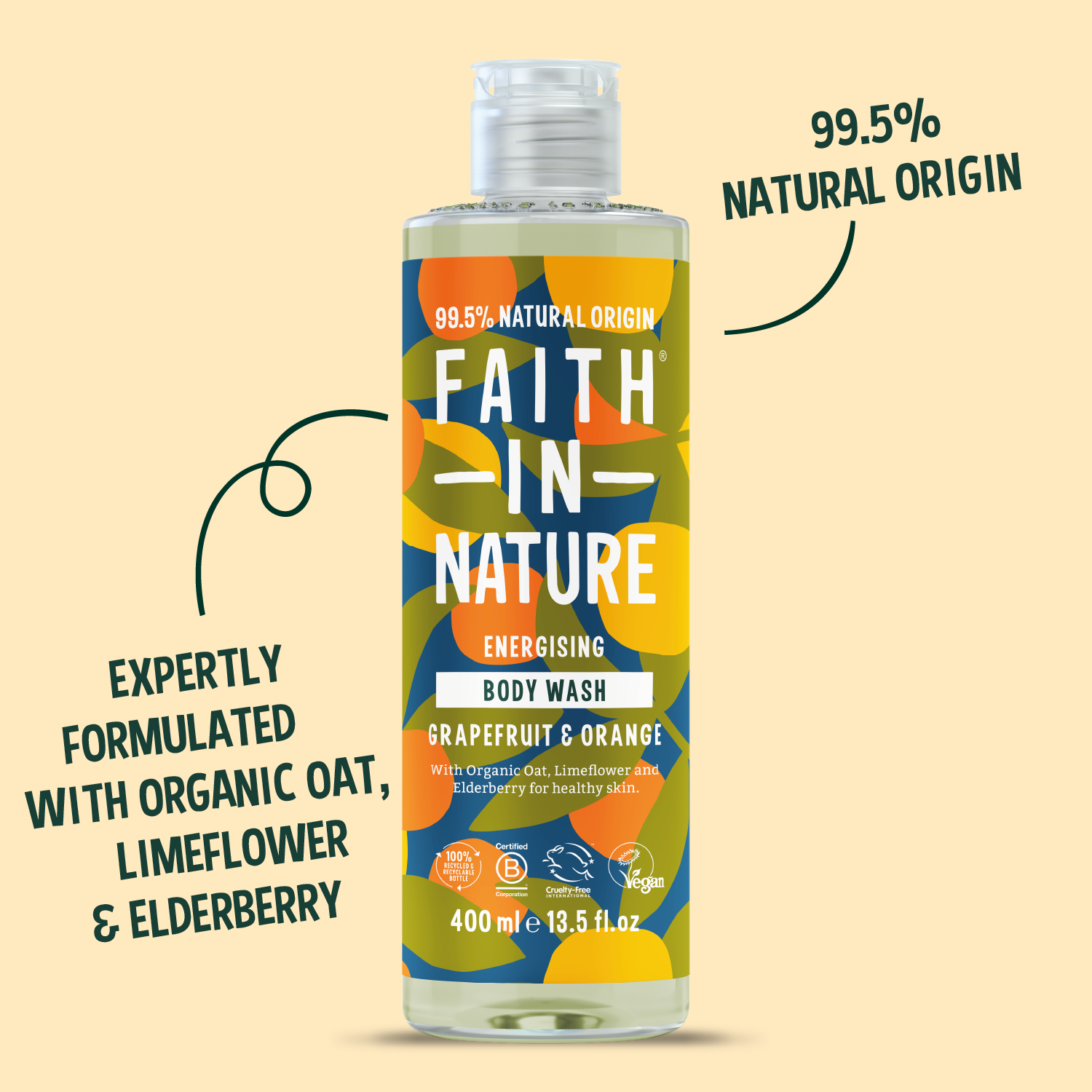 Grapefruit & Orange body wash - 400ml
