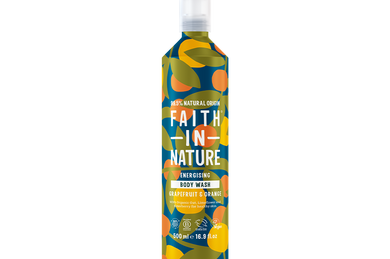 Faith In Nature 500ml aluminium natural Grapefruit & Orange natural shower gel