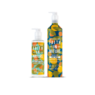 Grapefruit & Orange aluminium body wash & lotion set