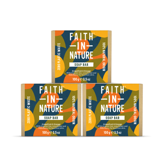 3 x Grapefruit & Orange soap bars