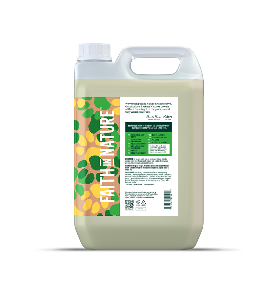 Chamomile dog & puppy shampoo - 5L