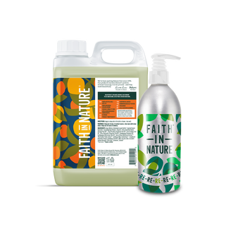 Grapefruit & Orange body wash 2.5L with aluminium refill bottle